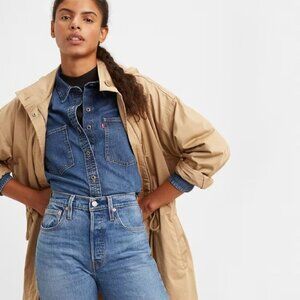 LEVI'S women's 501 high waist skinny jeans salsa sugar
